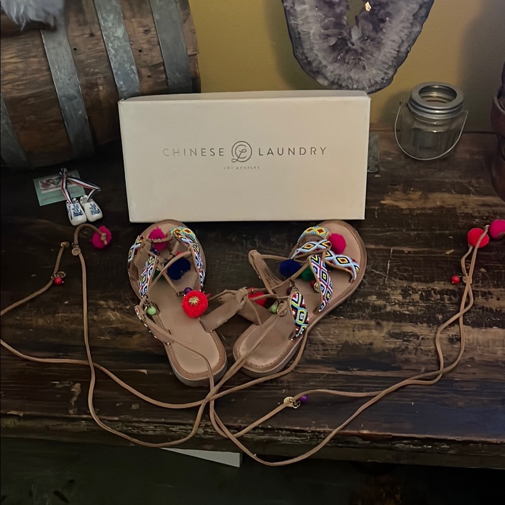 Chinese Laundry Colorful Gladiator Sandals